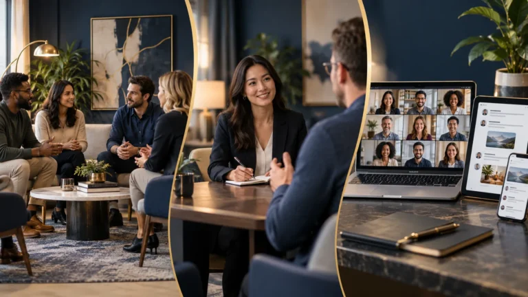 Focus group, one-on-one interview, and online community research formats